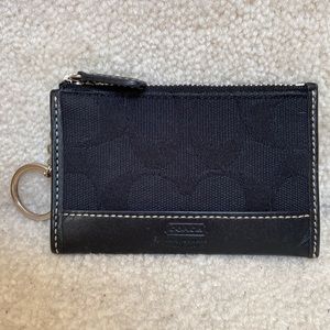 coach zippered coin purse / key holder